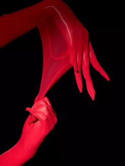 Lingerie Accessories Sexy Costumes Night Out Lavender Lycra Spandex Gloves Acrylic Fiber Solid Color Gloves