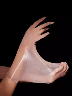Lingerie Accessories Sexy Costumes Night Out Lavender Lycra Spandex Gloves Acrylic Fiber Solid Color Gloves