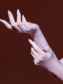 Lingerie Accessories Sexy Costumes Night Out Lavender Lycra Spandex Gloves Acrylic Fiber Solid Color Gloves