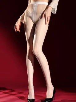 Lingerie Hosiery Pantyhose Sexy Black Sheer Stripes Ultra-Thin Tights