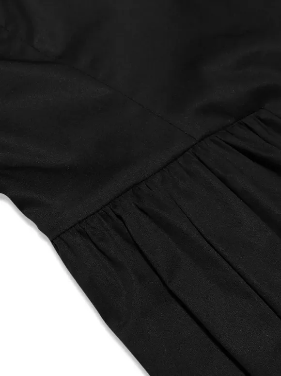 Little Black Dress Spaghetti Straps Flared Birthday Party Mini Dresses