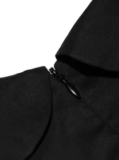 Little Black Dress Spaghetti Straps Flared Birthday Party Mini Dresses