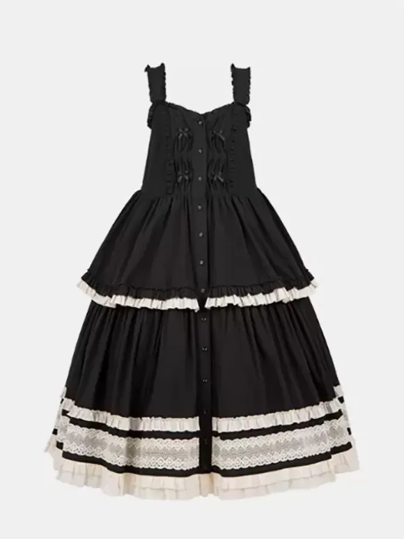 Lolita Dresses Tea party style Lolita skirt Lace Sleeveless Polyester Sweet Color Block Red