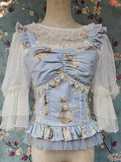 Lolita Specials Lolita Top Vest Costumes Classic Light Apricot Sleeveless
