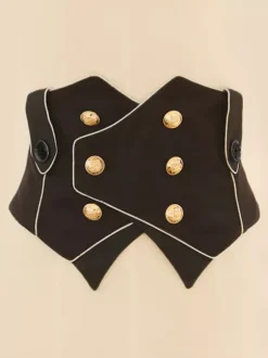 Lolita Specials Lolita Top Vest Costumes Gothic Black Sleeveless Lace Up