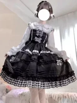 Lolita Specials sweet Lolita Lolita Dresses Costumes Sweet Lolita Dress Polyester Sleeveless Bows Jumper Sweet Light Sky Blue Lolita Dress Tea Party