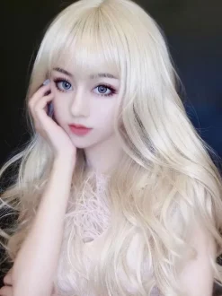 Lolita Wig Long Heat Resistant Fiber Tousled Wavy Lolita Hair Wig