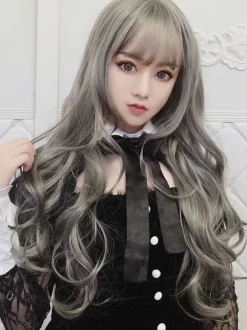 Lolita Wig Long Heat Resistant Fiber Tousled Wavy Lolita Hair Wig