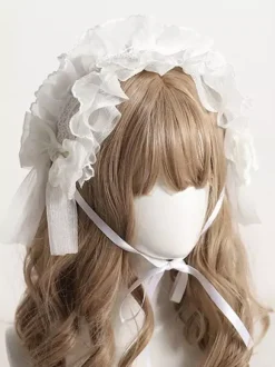 Lolita Accessories Ruffles Lace Polyester Headwear Miscellaneous