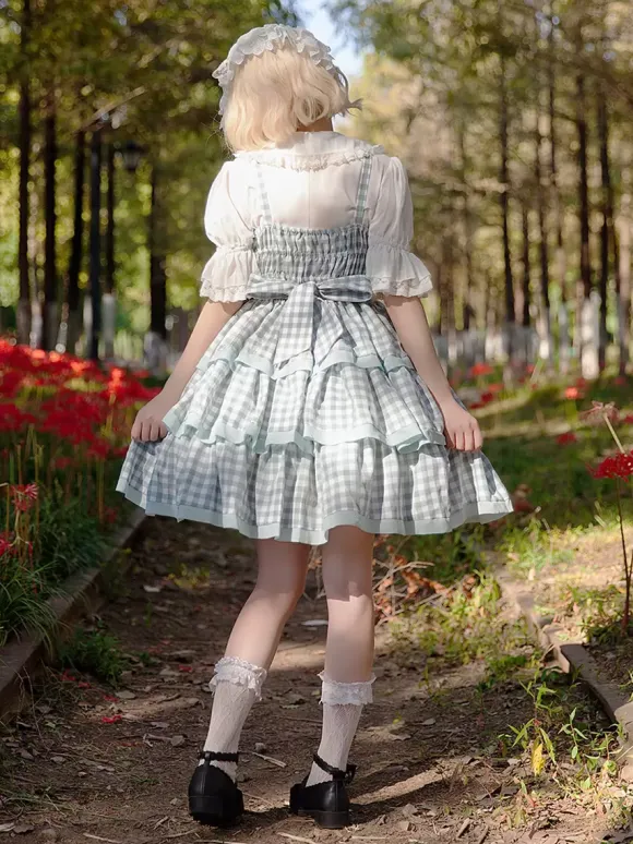 Lolita Dresses Tea party style Lolita skirt Bows Sleeveless Polyester Sweet Deep Apricot