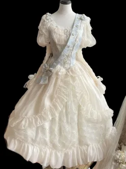 Lolita Wedding Dress Lolita Accessories Ecru White Polyester Accessory Miscellaneous