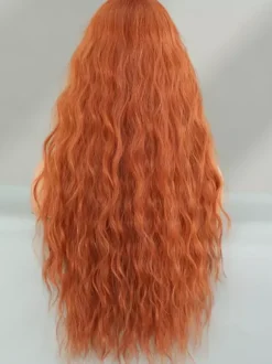 Long Curly Wig Middle-parted Synthetic Daily Wig For Women 2026