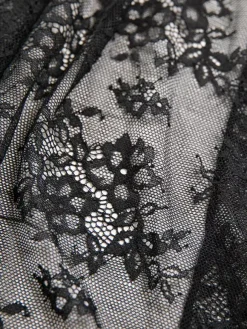 Long Nightgown Black Sexy Shaping Backless Cut Out Polyester Lingerie