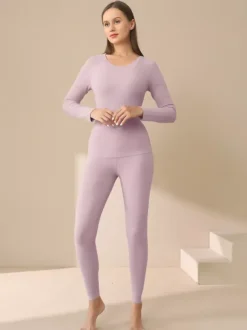 Long Johns Base Layer Thermal Underwear Set For Women 2026