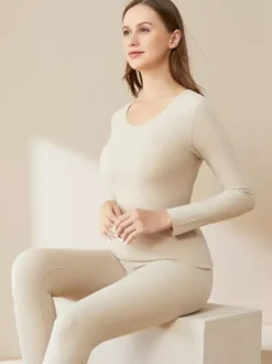 Long Johns Base Layer Thermal Underwear Set For Women 2026