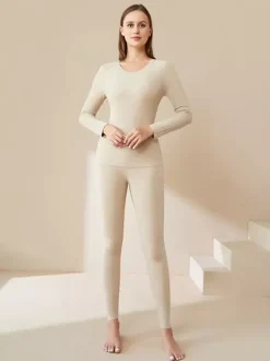 Long Johns Base Layer Thermal Underwear Set For Women 2026