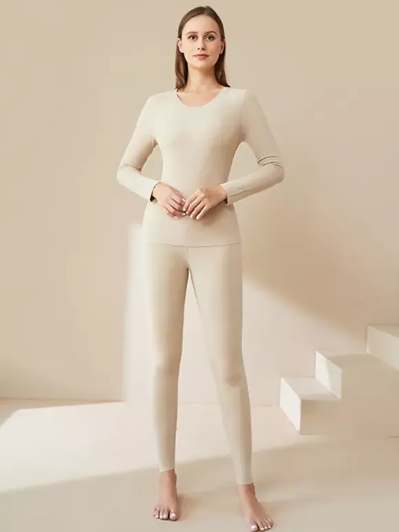 Long Johns Base Layer Thermal Underwear Set For Women 2026