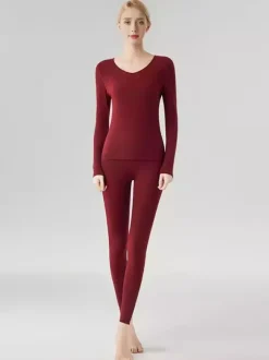 Long Johns Base Layer Thermal Underwear Set For Women 2026