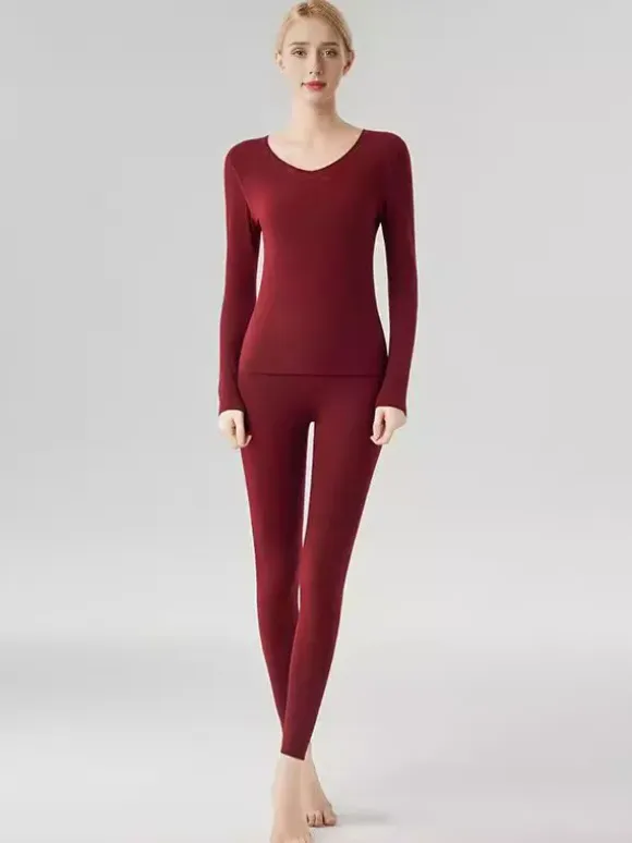 Long Johns Base Layer Thermal Underwear Set For Women 2026