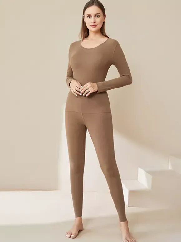 Long Johns Base Layer Thermal Underwear Set For Women 2026