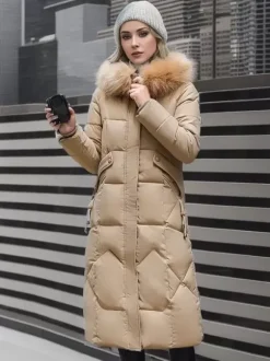 Longline Coat Hooded Zip Up Hooded Qualited Casual Winter Outerwear