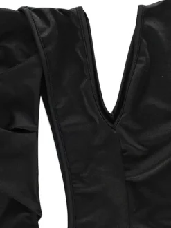 Long Sleeve Cut-Out Bodycon Mini Dress In Black For Night Out 2026