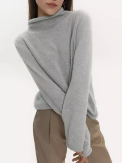 Long Sleeve See-through Knit Tops For Women 2026