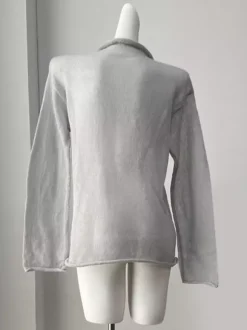 Long Sleeve See-through Knit Tops For Women 2026