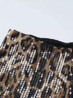 Low Rise Shiny Leopard Print Micro Booty Shorts Wet Look Faux Leather Y2K Club Mini Hot Pants