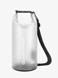 10L Semi Clear PVC Roll Top Waterproof Dry Bag Ocean Pack