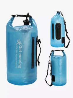 10L Semi Clear PVC Roll Top Waterproof Dry Bag Ocean Pack