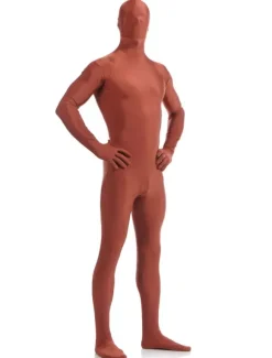 Mahogany Zentai Suit Adults Morph Suit Full Body Lycra Spandex Bodysuit for Men