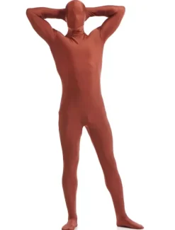 Mahogany Zentai Suit Adults Morph Suit Full Body Lycra Spandex Bodysuit for Men