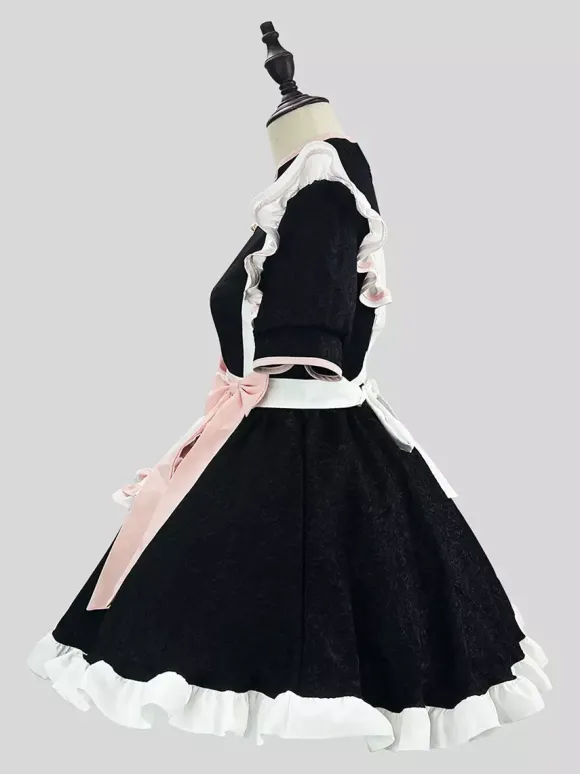 Maid Lolita Cosplay Costume Chinese Style Sweetheart Cheongsam Dress Party Waitress Role Play