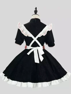Maid Lolita Cosplay Costume Chinese Style Sweetheart Cheongsam Dress Party Waitress Role Play