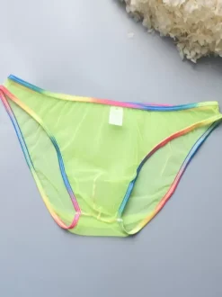 Male Sexy Panties White Transparente Men's Lingerie