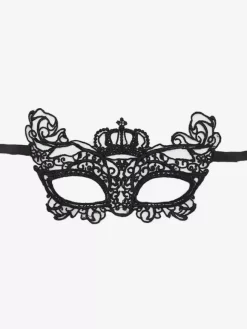 Masquerade Party Mask Costume Women Dating Deep Gray Lace Mask