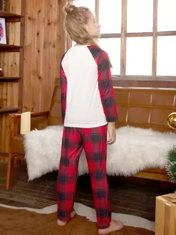 Matching Family Christmas Pajamas Kid's Adult's Christmas Pattern Pants Top