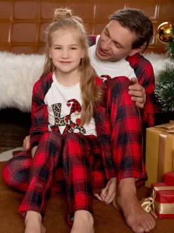 Matching Family Christmas Pajamas Kid's Adult's Christmas Pattern Pants Top