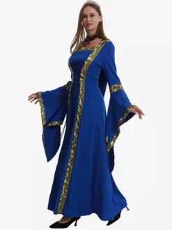 Medieval Dress For Women Plus Size Renaissance Vintage Lace Up Costumes