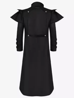 Medieval palace banquet wear zipper slit long windbreaker stage performance wear