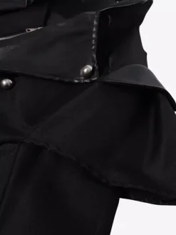 Medieval palace banquet wear zipper slit long windbreaker stage performance wear