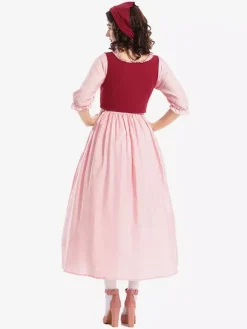 Medieval Renaissance Dress For Women Vintage Irish Over Dress Reminiscence Boho Costume Set