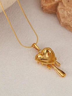 Melting Heart Necklace For Women 2026