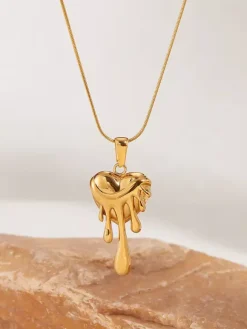Melting Heart Necklace For Women 2026