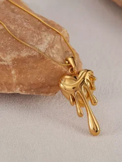 Melting Heart Necklace For Women 2026