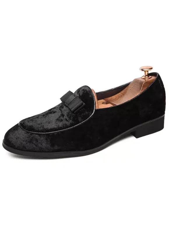 Men Belgian Loafer Prom Party Wedding Shoes Bows Slip On Low Tops Blue Loafers Prom Party Wedding Shoes