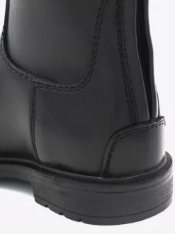 Men' Knee High Boots Cowhide Chic Black Knight Boots