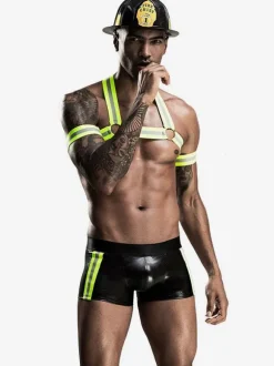 Men Sexy Costume Halloween Adult's Tights Headpiece Top Armwear Night Club Wear Lingerie