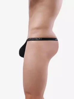 Men Adjustable Pouch Thong Low Rise Elastic Waistband Sexy G String Underwear